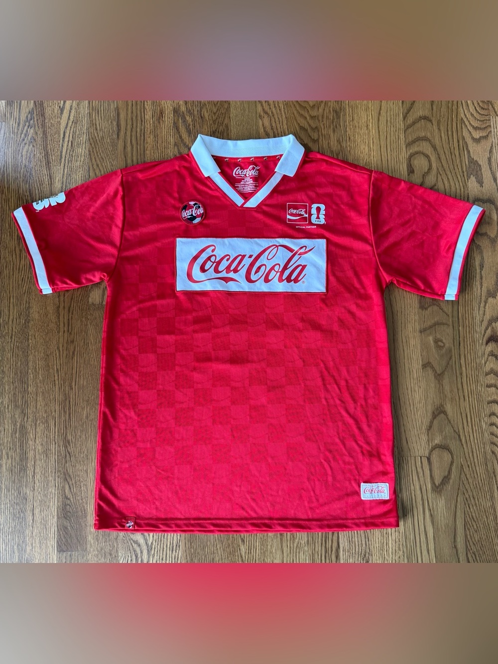 Coca-Cola FIFA World Cup 2026 Soccer Jersey #10 Red Men’s M Official Partner